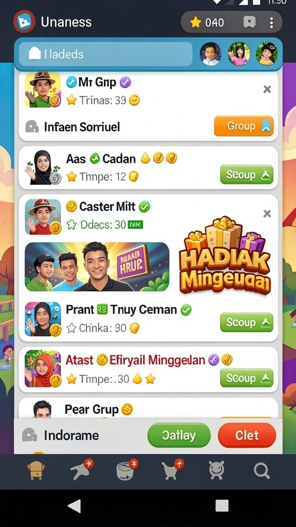 ajaib11 - Tangkapan layar menampilkan karakter utama dalam aksi.