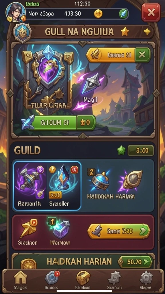 luckytopia - Tampilan grafis yang cerah dan menarik perhatian.